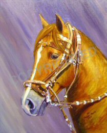Acrylic Painting of a Peruvian gelding named Avatar Joven SRR