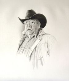 "Leon Goodnight", graphite drawing