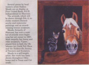 2004 Shawnee News-Star art display announcement
