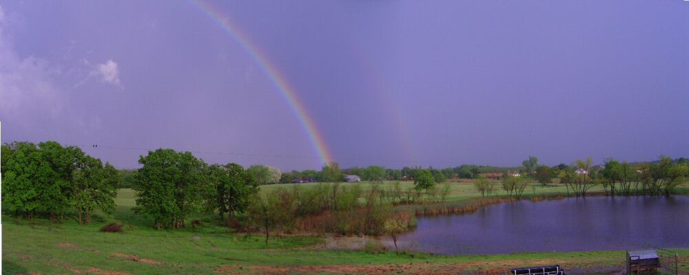 View from our second floor deck, Seminole, OK