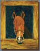 Acrylic painting of a Peruvian Paso named Rayo.